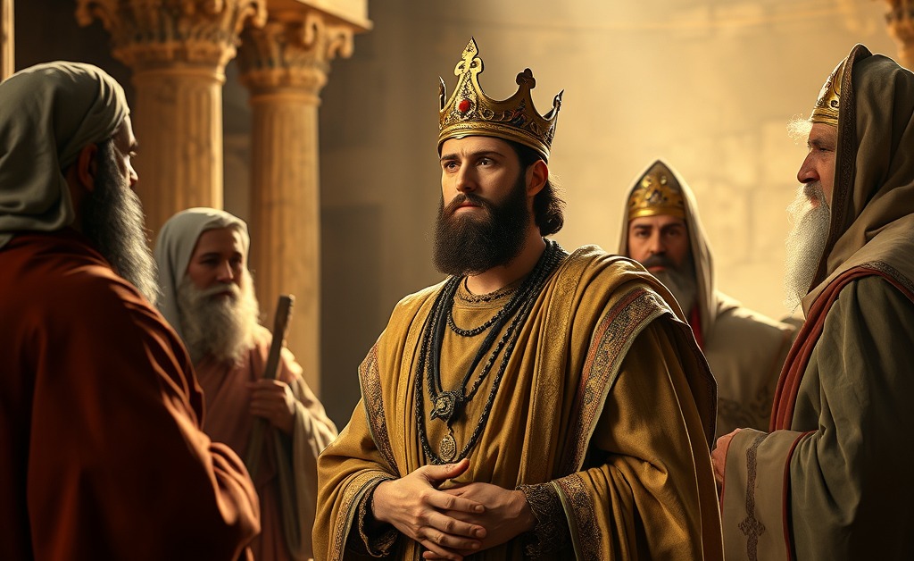 King Joash and priests