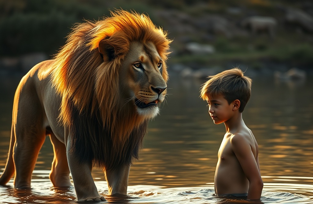 Eustace and Aslan