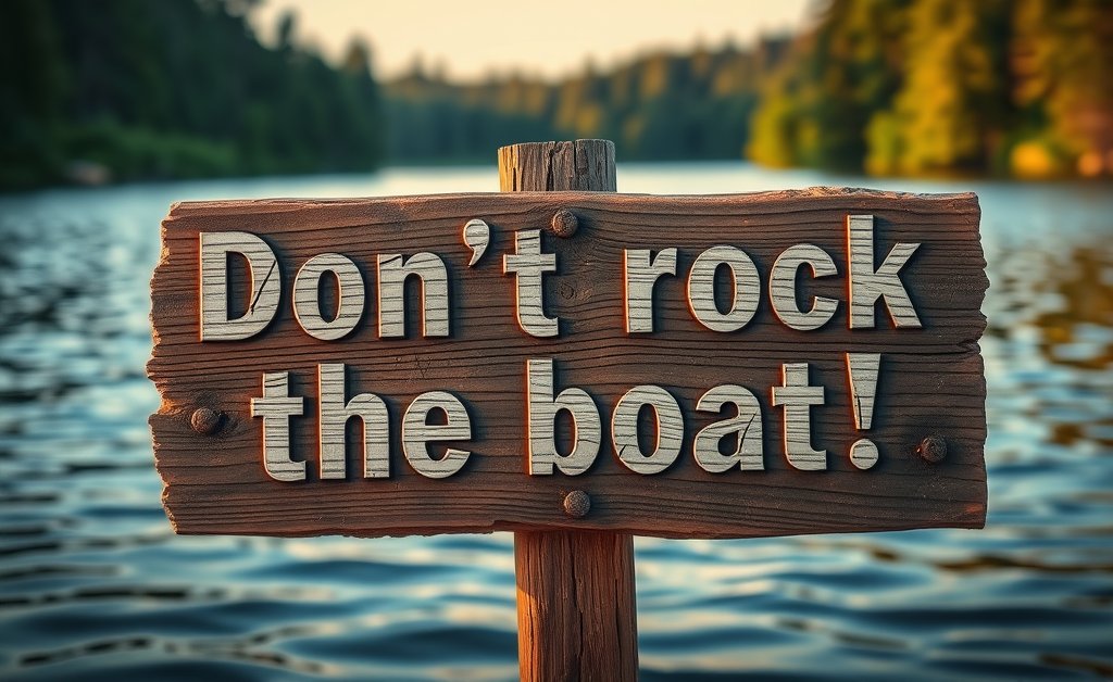 Don't rock the boat