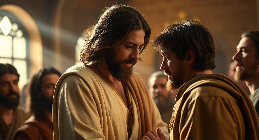 Jesus and disciples