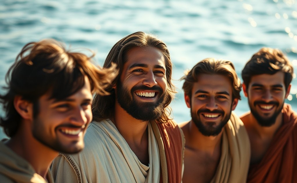 Jesus and his disciples