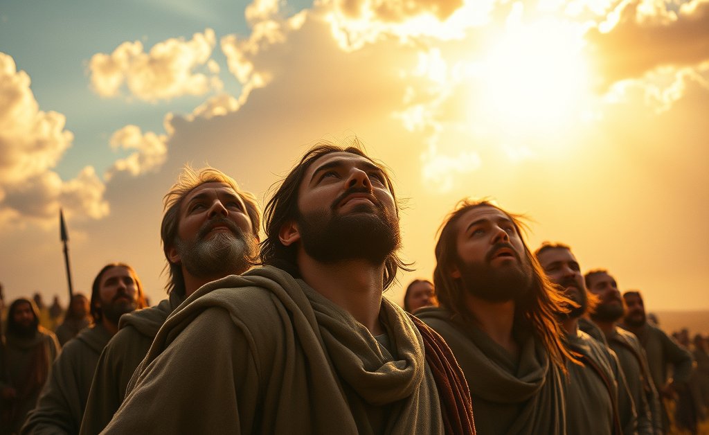 Joshua and God stopping the sun