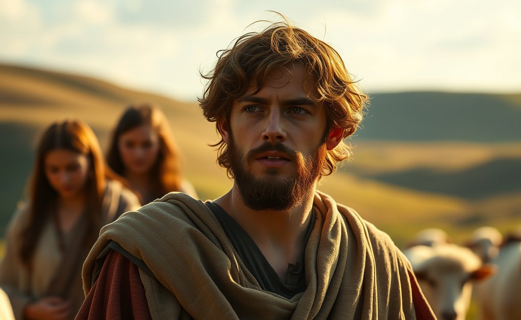 Moses and shepherdesses