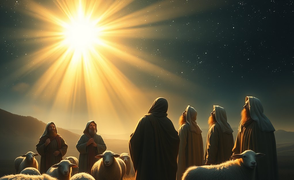 Shepherds see God's glory