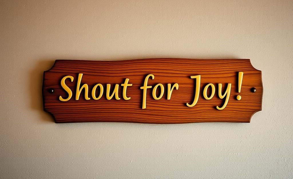 Shout for joy